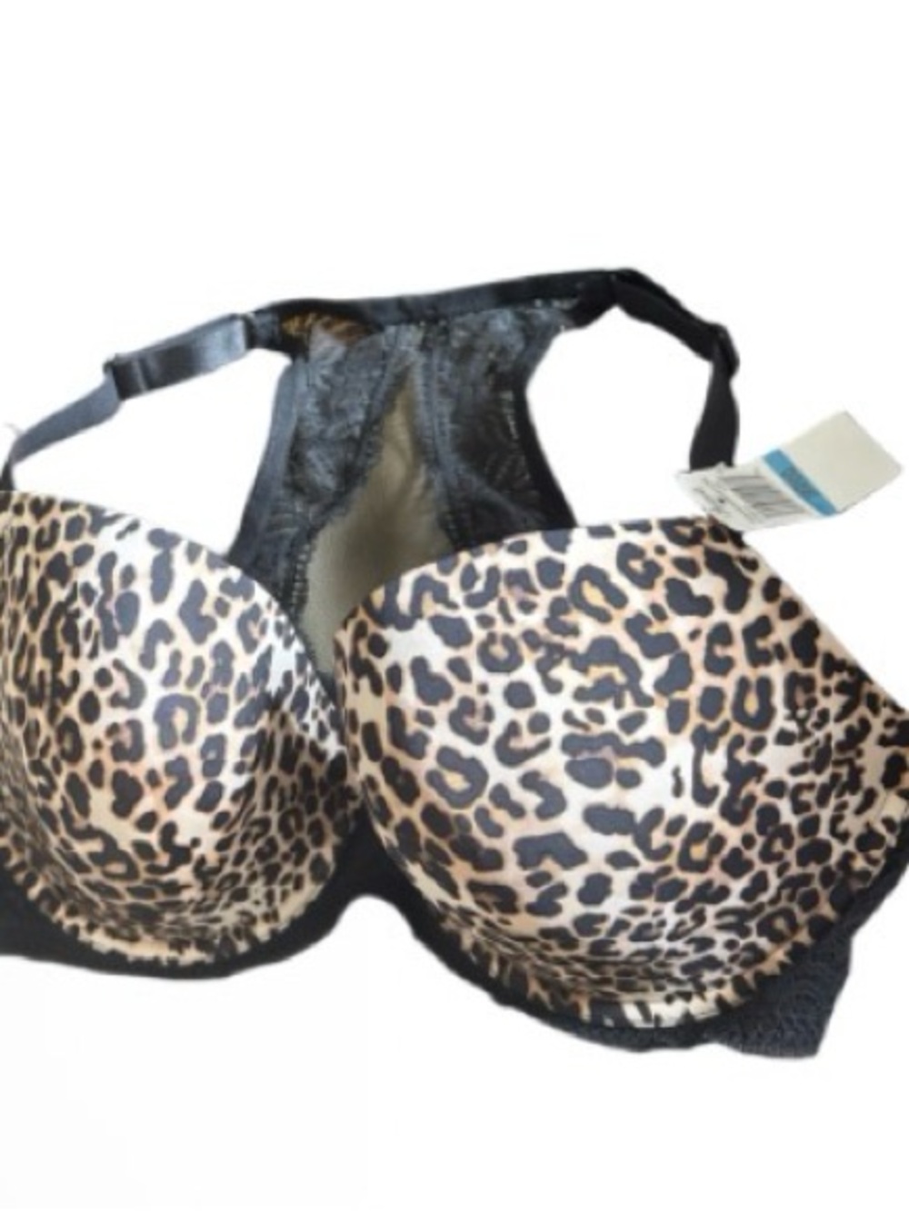Paramour Leopard Push-Up Bra - Black & Brown 38 DDD - Picture 3 of 5